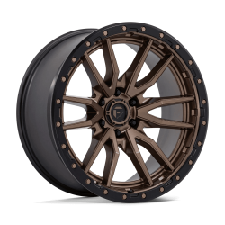Джанта Fuel 1PC D681 REBEL 22X10 6x139.7 ET -13 106.10 MATTE BRONZE BLACK BEAD RING