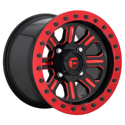 Джанта Fuel UTV D911 HARDLINE UTV BEADLOCK 15X10 4x156 ET 25 132.00 GLOSS BLACK W/ RED TINT