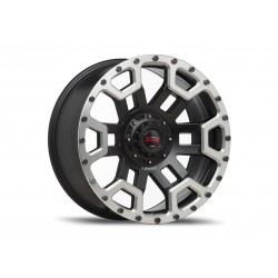 Джанта LENSO MAX - X08 9.0x17 6/114.3 ET 20 66.1 Черен мат със сребърен обръч