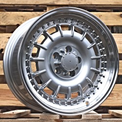 Джанта R17x9  5X112  ET  30  66.6  B1855  (IN3608F)  Silver+Polished Lip (SP)  Fits for MER  (Z5+Z8)  (HYBRID FORGED Rear+Front)