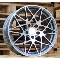Джанта R19x9.5  5X120  ET  40  72.6  B5167  (XF023)  Grey Polished (MG)  For BMW  (K4)  (HYBRID FORGED Rear+Front)
