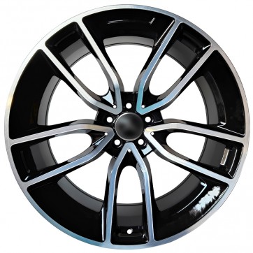 Джанта 22x11.0J R 5x112 ET 52 66.56 GLOSS BLACK MACHINED