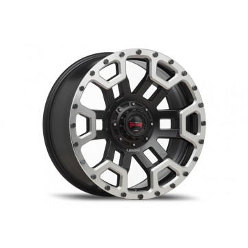 Джанта LENSO MAX - X08 9.0x17 6/114.3 ET 20 66.1 Черен мат със сребърен обръч