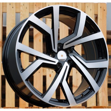 Джанта R14x6  5X100  ET  38  57.1  B1154  (BK5125)  Black Polished (MB)  For VW  (R)
