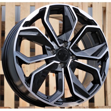 Джанта R15x6.5  4X100  ET  38  60.1  B5296  Black Polished (MB)  For RENAU  (R+D4)