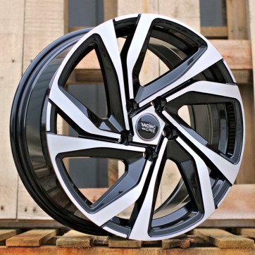 Джанта R15x6  5X114.3  ET  40  66.1  B5762  Black Polished (MB)  Fits for RACIN  (D2)