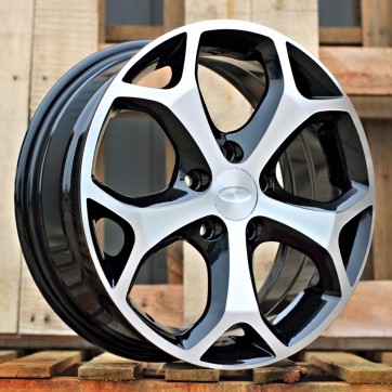Джанта R16x6.5  5X108  ET  50  63.4  BK386  Black Polished (MB)  Fits for FORD  (K2+L2)