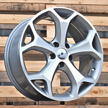 Джанта R16x6.5  5X108  ET  50  63.4  BK386  Grey Polished (MG)  Fits for FORD  (R+K4)