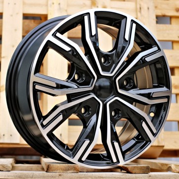Джанта R16x6.5  5X130  ET  56  89.1  6408  Black Polished (MB)  Fits for RENAU  (Z5+Z7+P2)  (HYBRID FORGED 4X4(max 1250kg))