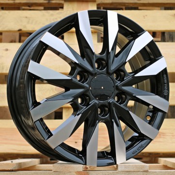 Джанта R16x6.5  6X130  ET  54  84.1  B3023  (IN3648F)  Black Polished (MB)  Fits for MER  (Z5)  (HYBRID FORGED 4X4(max 1250kg))