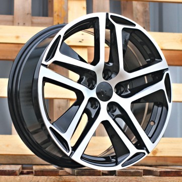Джанта R16x7  4X108  ET  25  65.1  PG534  (BK5516)  Black Polished (MB)  Fits for PEUG  (D5+P)