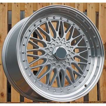 Джанта R17x10  10X112/120  ET  25  72.6  BY479  (XF135)  Silver+Polished Lip (SP)  Fits for RACIN  (K4)  (BBS Style Rear+Front)