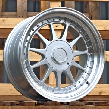 Джанта R17x10  5X120  ET  25  74.1  7962F  (XFA35)  Silver+Polished Lip (SP)  Fits for RACIN  (K4)  (HARTGE Style Rear+Front)