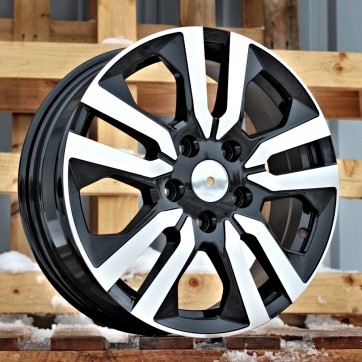 Джанта R17x6  5X114.3  ET  50  66.1  IN3516F  Black Polished (MB)  Fits for RENAU  (M)  (HYBRID FORGED (max 1250kg)4X4)