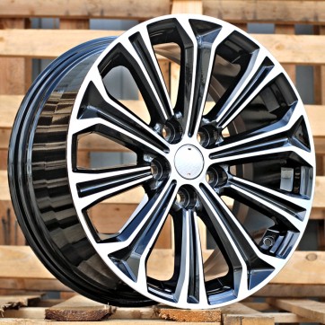 Джанта R17x7.5  5X100  ET  40  54.1  B5845  (IN1091)  Black Polished (MB)  Fits for TOYOT  (Z5)