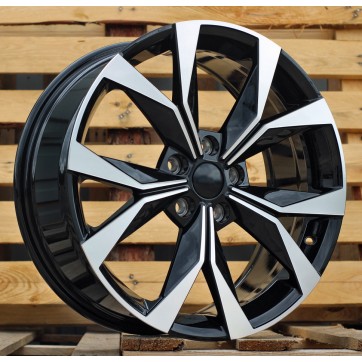 Джанта R17x7.5  5X115  ET  40  70.1  I5627  (YF5627)  Black Polished (MB)  Fits for RACIN  (K2)  (HYBRID FORGED)