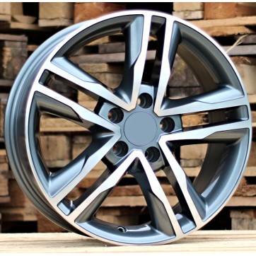 Джанта R17x7.5  5X120  ET  50  65.1  BK424  Grey Polished (MG)  Fits for VW  (K2+P)  (4x4 (max 1250kg))