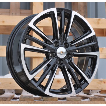 Джанта R17x7  5X100  ET  47  57.1  Y1257  Black Polished (MB)  Fits for SEAT  (Z7)