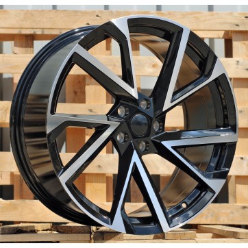 Джанта R17x7  5X112  ET  46  57.1  FE181  (BK5804)  Black Polished (MB)  Fits for SKODA  (L3+R)