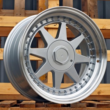 Джанта R17x8.5  5X112  ET  30  66.6  7905F  Silver+Polished Lip (SP)  Fits for RACIN  (Z3+Z6)  (HARTGE Style)