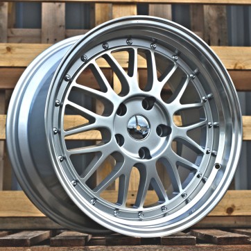 Джанта R17x8.5  5X120  ET  15  72.6  A1025  Machined Silver (MS)  Fits for RACIN  (P)  (BBS Style)