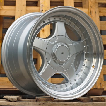 Джанта R17x8.5  5X120  ET  20  74.1  7813F  Silver+Polished Lip (SP)  Fits for BMW  (Z6+Z7)  (BBS Style Rear+Front)