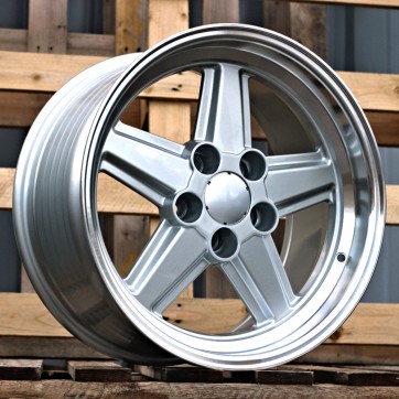 Джанта R17x8  5X112  ET  19  66.6  FD5938  Silver+Polished Lip (SP)  Fits for MER  (P)  (Rear+Front)