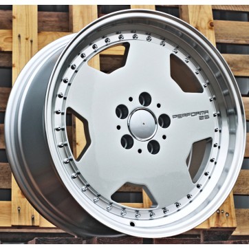 Джанта R17x8  5X112  ET  35  66.6  B5852  Silver+Polished Lip (SP)  Fits for MER  (P)  (MONOBLOCK Style)