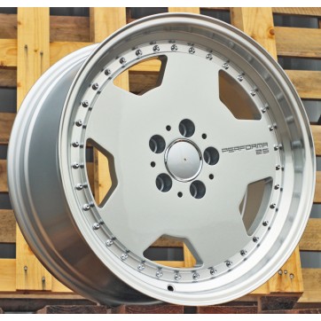 Джанта R17x8  5X112  ET  35  66.6  B5852  Silver+Polished Lip (SP)  For MER  (P)  (MONOBLOCK Style)