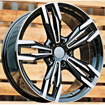 Джанта R17x8  5X120  ET  34  72.6  BY983  (BK5730)  Black Polished (MB)  Fits for BMW  (K4+P)