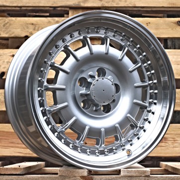 Джанта R17x9  5X112  ET  30  66.6  B1855  Silver+Polished Lip (SP)  Fits for MER  (Z6+Z1)  (Rear+Front)