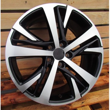 Джанта R18x7.5  5X108  ET  42  65.1  XE390  Black Polished (MB)  Fits for PEUG  (P1)