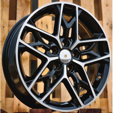 Джанта R18x7.5  5X114.3  ET  48  67.1  B5567  Black Polished (MB)  Fits for KIA  (R)