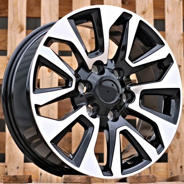 Джанта R18x7.5  6X139.7  ET  25  106.1  B1743  Black Polished (MB)  Fits for 4X4  (Z1)  (For TOYOTA)