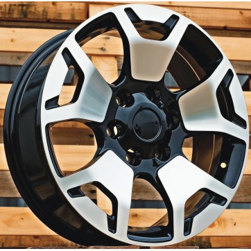 Джанта R18x7.5  6X139.7  ET  25  106  B1460  Black Polished (MB)  Fits for TOYOT  (Z2)