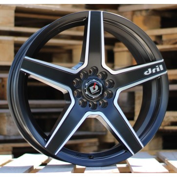 Джанта R18x8  10X105/114  ET  35  67.1  A5274  Black Polished Half Matt (MBHM)  Fits for RACIN  (K7)