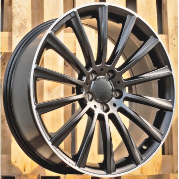 Джанта R18x8.5  5X112  ET  48  66.6  B1048  Black Half Matt+Polished Lip (BLHMPL)  Fits for MER  (Z3)
