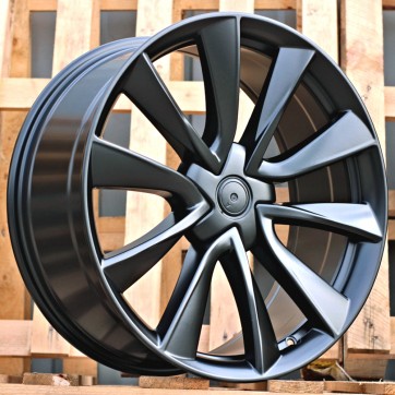 Джанта R18x8.5  5X114.3  ET  40  64.1  B2046  (F8675)  Black Half Matt (BLHM)  Fits for TESLA  (M+Z8)  (HYBRID FORGED Model 3)