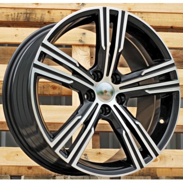 Джанта R18x8  5X108  ET  42  63.3  FE184  (YF5773)  Black Polished (MB)  Fits for VOLVO  (K7)  (HYBRID FORGED)