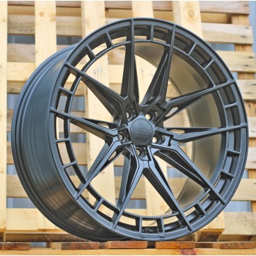 Джанта R18x8  5X112  ET  34  66.5  HX046F  Black Half Matt (BLHM)  For HAXER  (A)  (HYBRID FORGED)