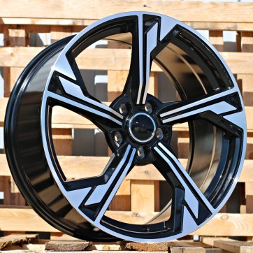 Джанта R18x8  5X112  ET  40  66.5  B5419  Black Polished (MB)  Fits for AUD  (R)