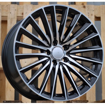 Джанта R18x8  5X112  ET  40  66.6  B5909  (FBX149)  Black Polished (MB)  For MER  (Z7)  (HYBRID FORGED)