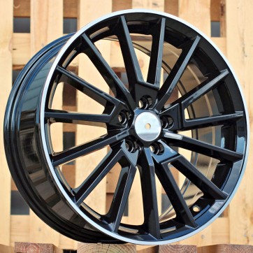 Джанта R18x8  5X112  ET  42  57.1  B5969  (IN0374)  Black+Polished Lip (BLPL)  Fits for SKODA  (Z5)