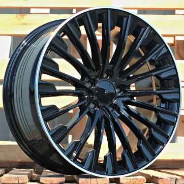 Джанта R18x8  5X112  ET  43  66.6  FBX132  Black+Polished Lip (BLPL)  Fits for MER  (Z7)  (HYBRID FORGED)