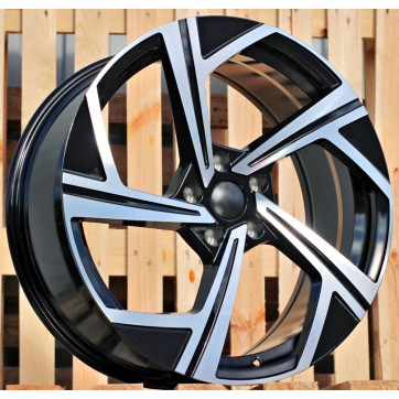 Джанта R18x8  5X112  ET  45  57.1  B5851  Black Polished (MB)  Fits for VW  (Z7)