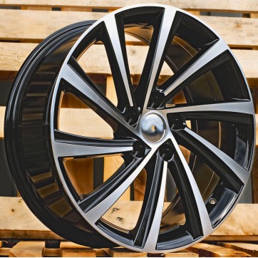 Джанта R18x8  5X112  ET  45  57.1  D2403  Black Polished (MB)  Fits for SKODA  (Z4+Z2)  (New Model)