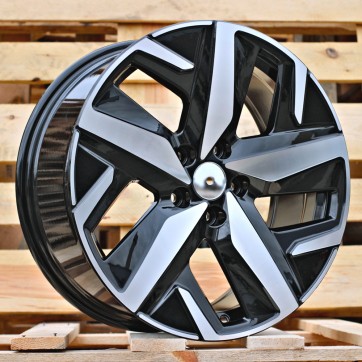 Джанта R18x8  5X112  ET  45  57.1  FBX236  Black Polished (MB)  Fits for VW  (Z5)  (HYBRID FORGED)