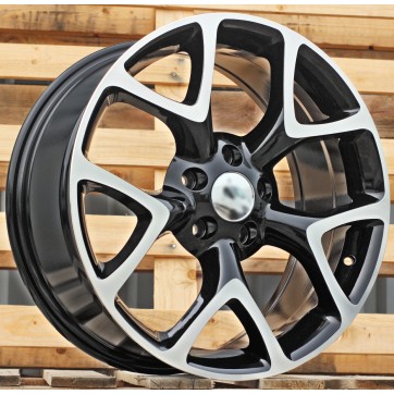 Джанта R18x8  5X115  ET  41  70.1  E236  (BK518)  Black Polished (MB)  For OPEL  (K4+P)