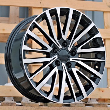 Джанта R18x8  5X120  ET  50  65.1  B1515  (FBX530)  Black Polished (MB)  Fits for VW  (Z3+Z7)  (HYBRID FORGED (1250kg)4X4)