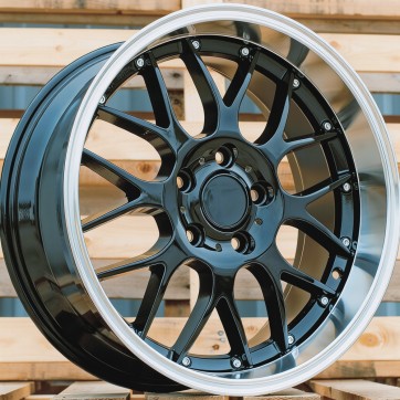 Джанта R18x9  5X120  ET  38  72.6  BY773  Black+Polished Lip (BLPL)  Fits for BMW  (Z2)  (REAR+FRONT)